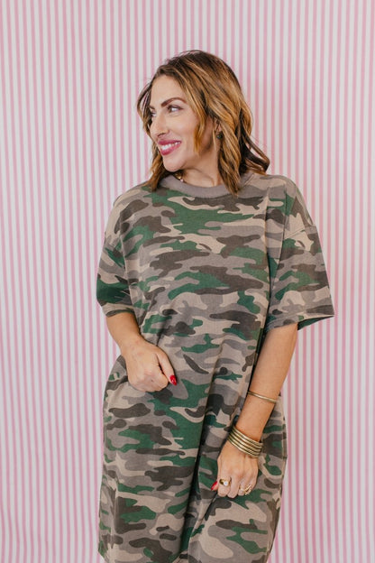 Covered In Camo Dress - Macoma Boutique250 Dresses