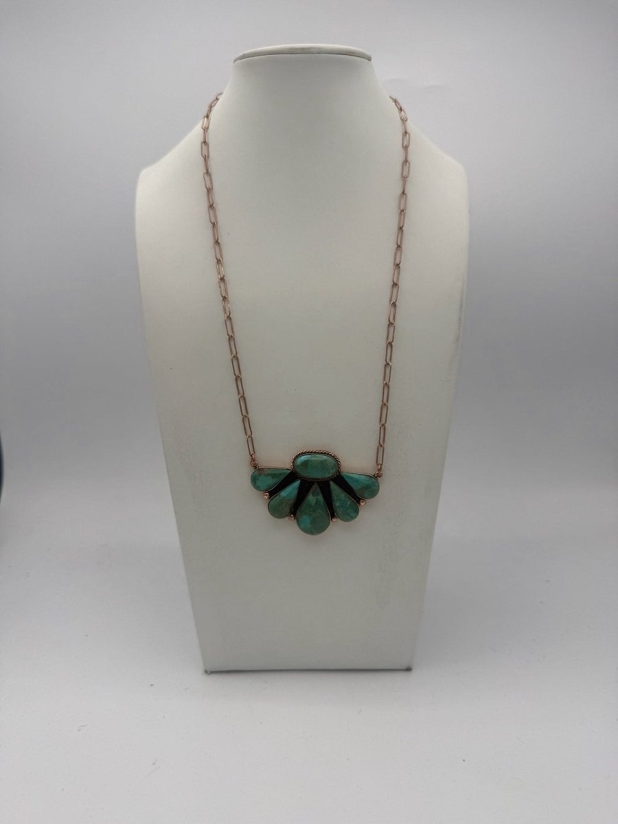 Cowgirl At Heart Necklace In Turquoise by Boho Sol - Macoma Boutique315 Jewelry