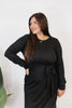 Cozy Elegance Dress In Black - Reg & Curvy - Macoma Boutique250 Dresses