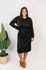 Cozy Elegance Dress In Black - Reg & Curvy - Macoma Boutique250 Dresses