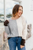 Cozy Panel Sweater - Macoma Boutique130 Sweaters