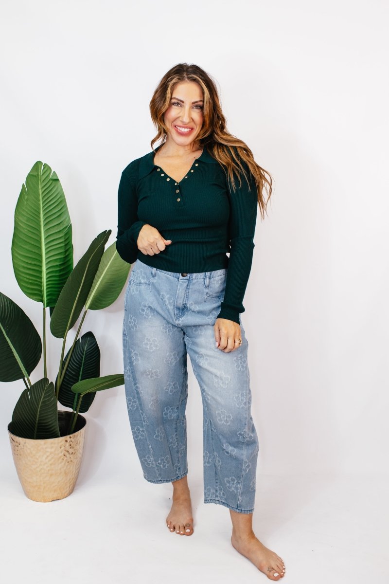 Cozy Up Henley Top - Reg & Curvy - FINAL SALE - Macoma Boutique120 Long Sleeve