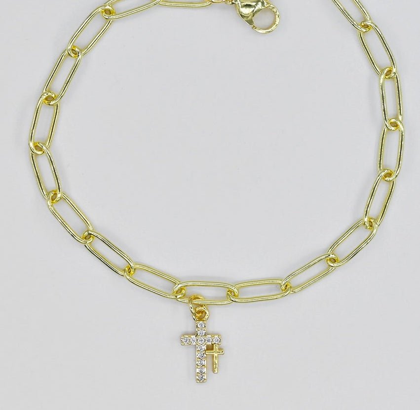 Cross Anklet - Macoma Boutique310 Accessories/Jewelry