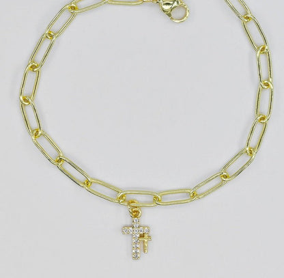 Cross Anklet - Macoma Boutique310 Accessories/Jewelry