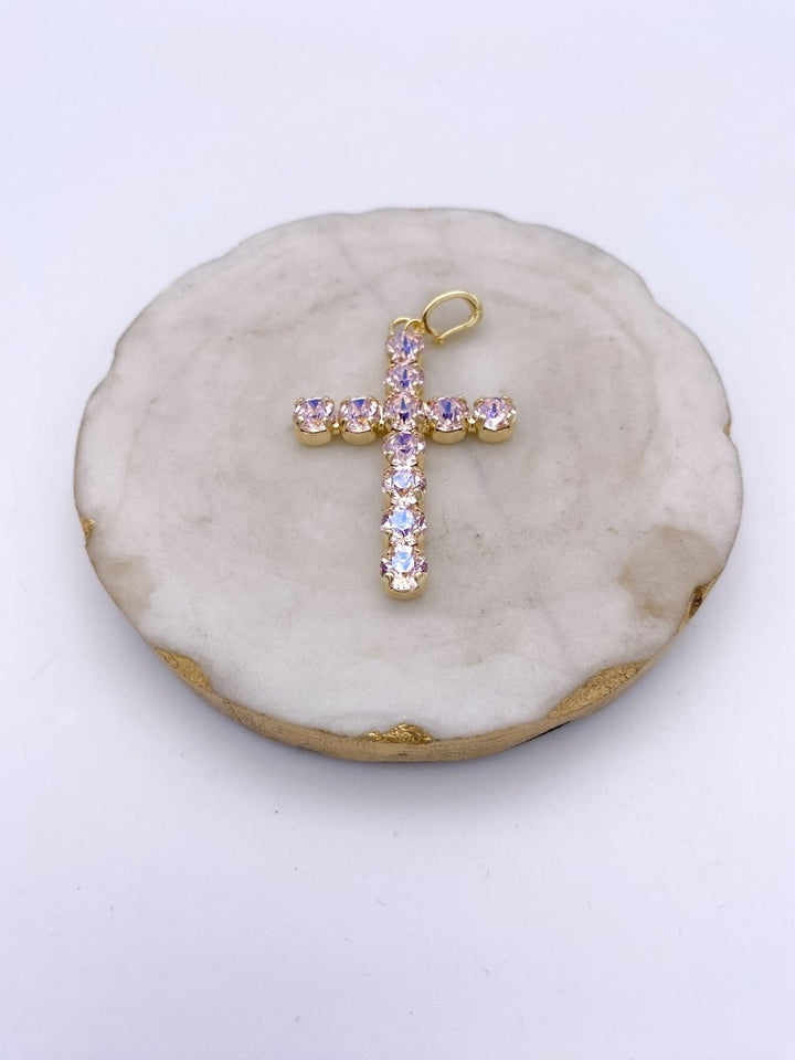 Cross Charm in Light Pink - Macoma Boutique310 Accessories/Jewelry