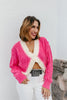 Cross My Heart Sweater In Hot Pink - Macoma Boutique120 Long Sleeve