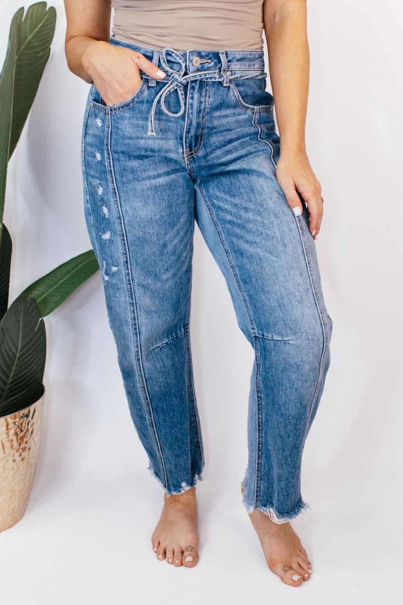 Curve Appeal Barrel Jeans - Reg/Curvy - FINAL SALE - Macoma Boutique170 Denim