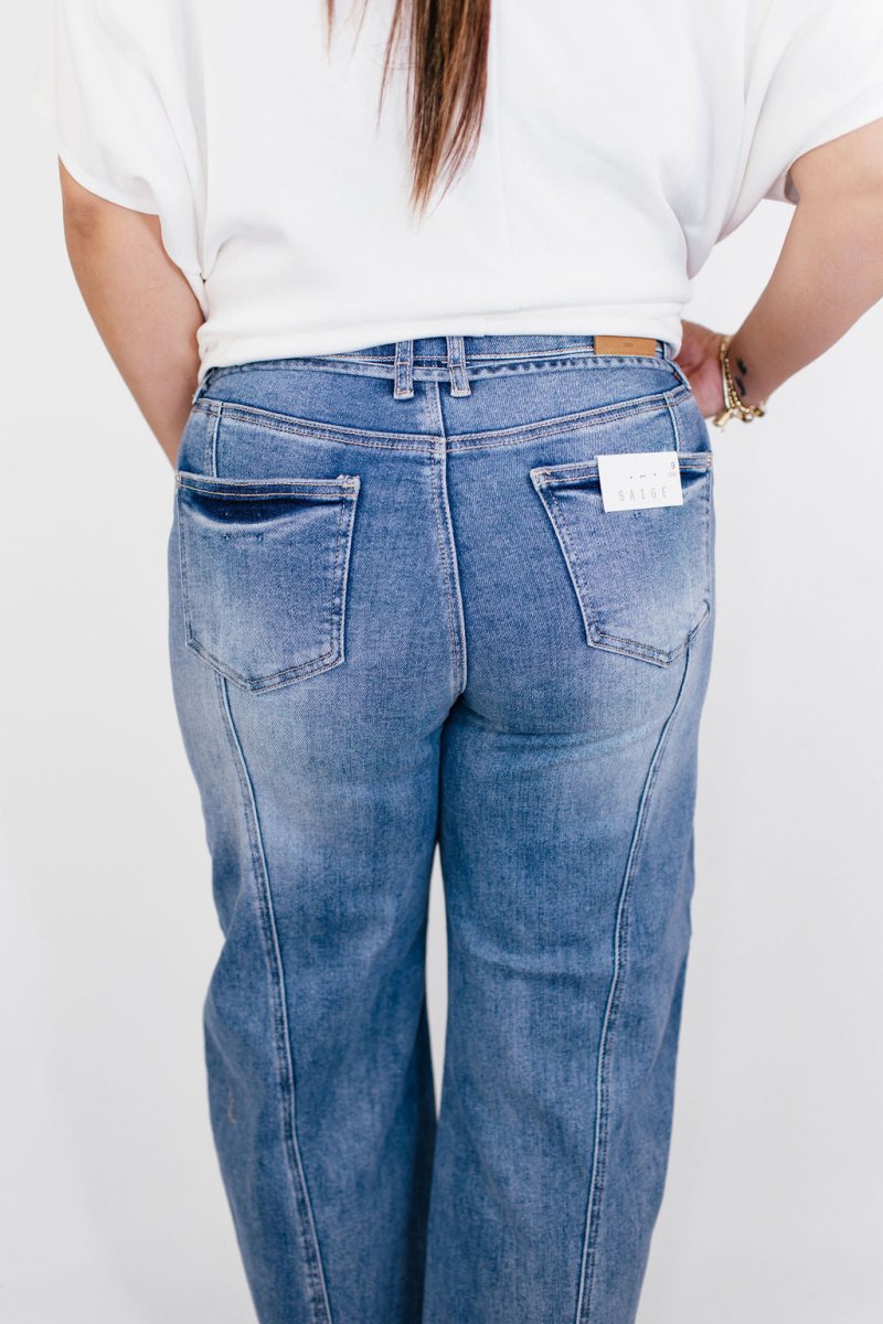 Curve Appeal Barrel Jeans - Reg/Curvy - FINAL SALE - Macoma Boutique170 Denim