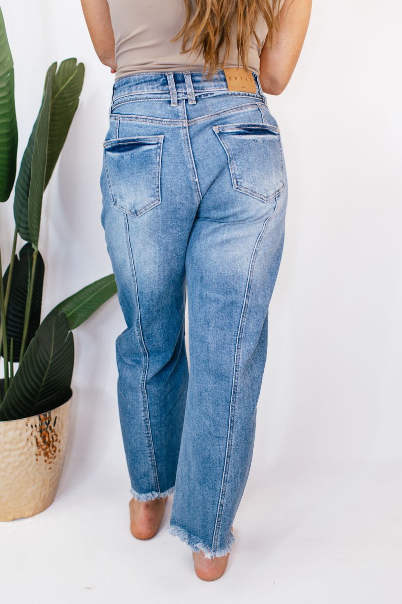 Curve Appeal Barrel Jeans - Reg/Curvy - FINAL SALE - Macoma Boutique170 Denim