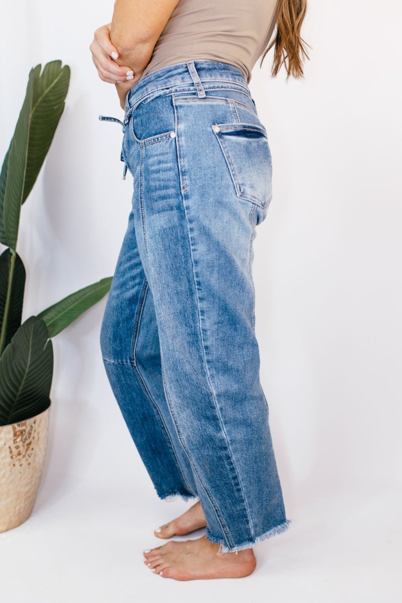 Curve Appeal Barrel Jeans - Reg/Curvy - FINAL SALE - Macoma Boutique170 Denim