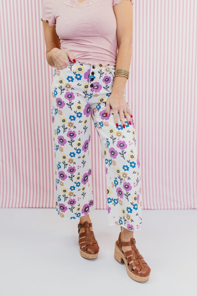 Daisy Pop Pants - Reg & Curvy - Macoma Boutique210 Other Bottoms