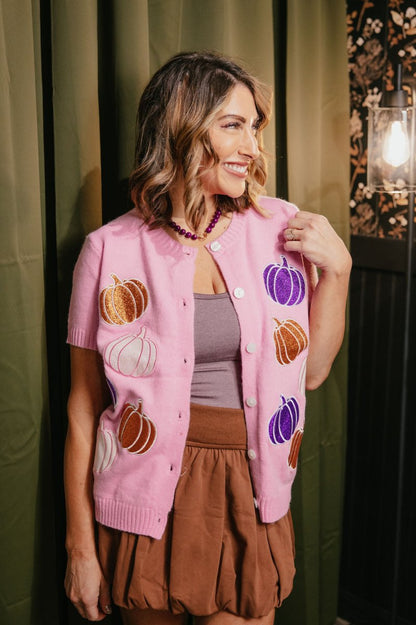 Dancing Pumpkins Cardigan - Reg & Curvy - Macoma Boutique220 Cardigans/Kimonos