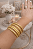 Daphne Matte Gold Bangle Bracelet - Macoma Boutique310 Accessories/Jewelry