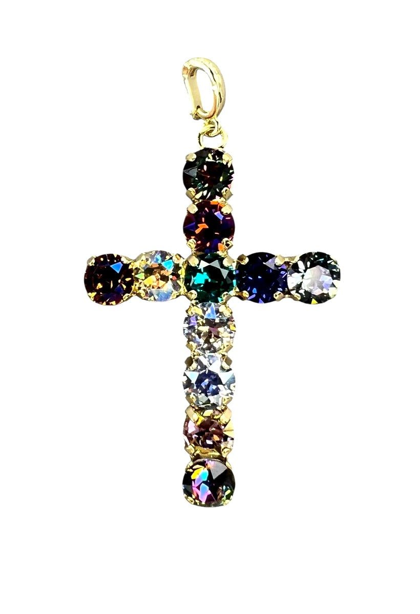 Dark Multi Cross Pendant - Macoma Boutique310 Accessories/Jewelry
