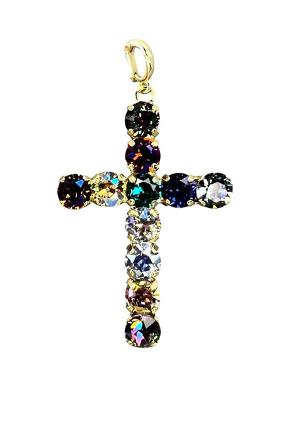 Dark Multi Cross Pendant - Macoma Boutique310 Accessories/Jewelry