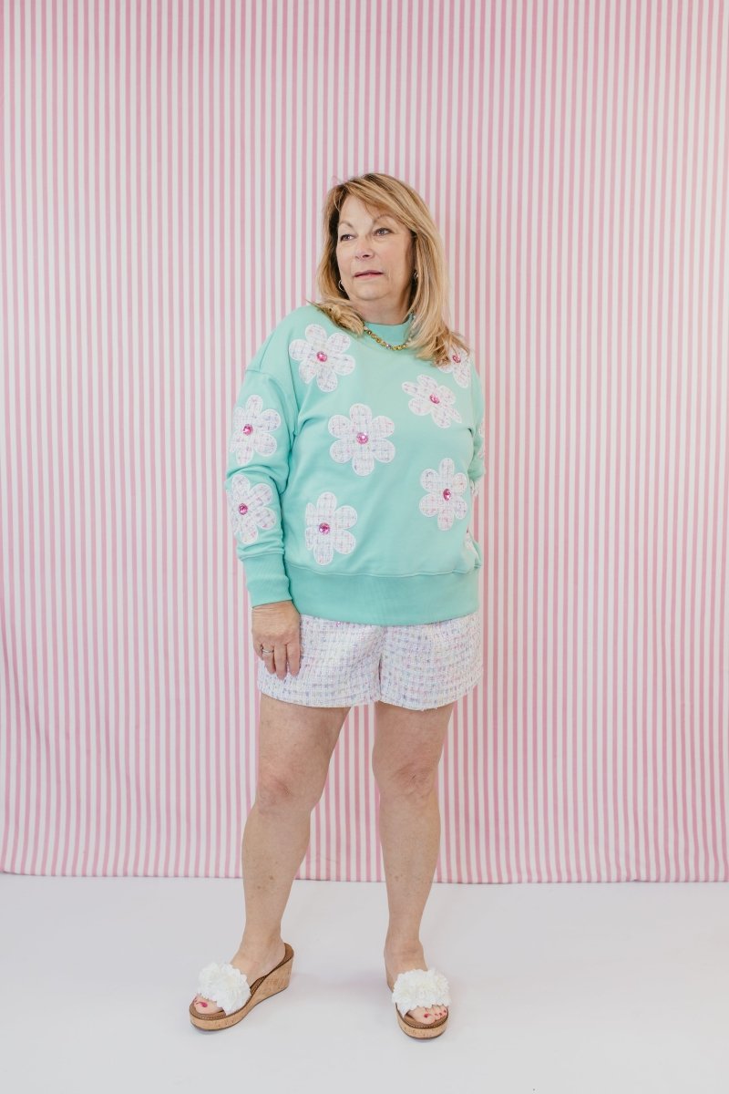 Darling Daisies Sweatshirt By Brianna Cannon - Macoma Boutique230 Outerwear