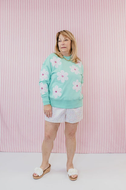 Darling Daisies Sweatshirt By Brianna Cannon - Macoma Boutique230 Outerwear