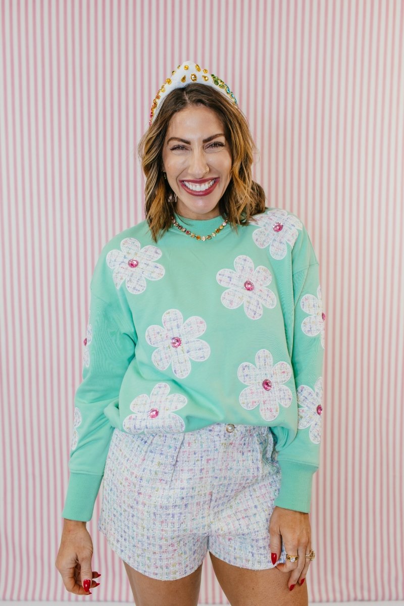 Darling Daisies Sweatshirt By Brianna Cannon - Macoma Boutique230 Outerwear