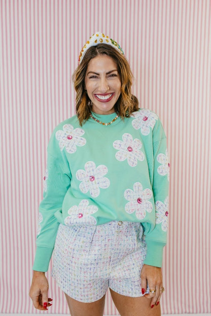Darling Daisies Sweatshirt By Brianna Cannon - Macoma Boutique230 Outerwear