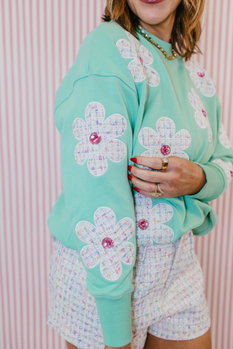 Darling Daisies Sweatshirt By Brianna Cannon - Macoma Boutique230 Outerwear