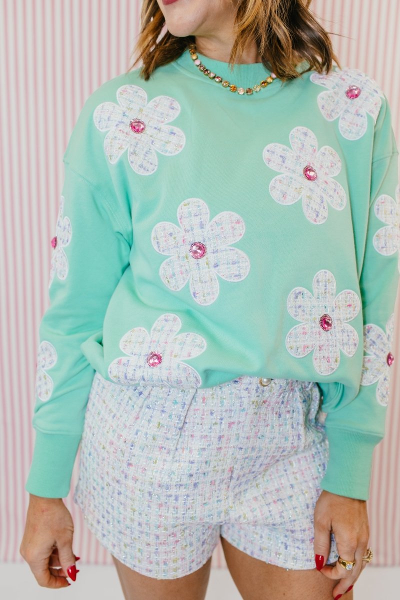 Darling Daisies Sweatshirt By Brianna Cannon - Macoma Boutique230 Outerwear
