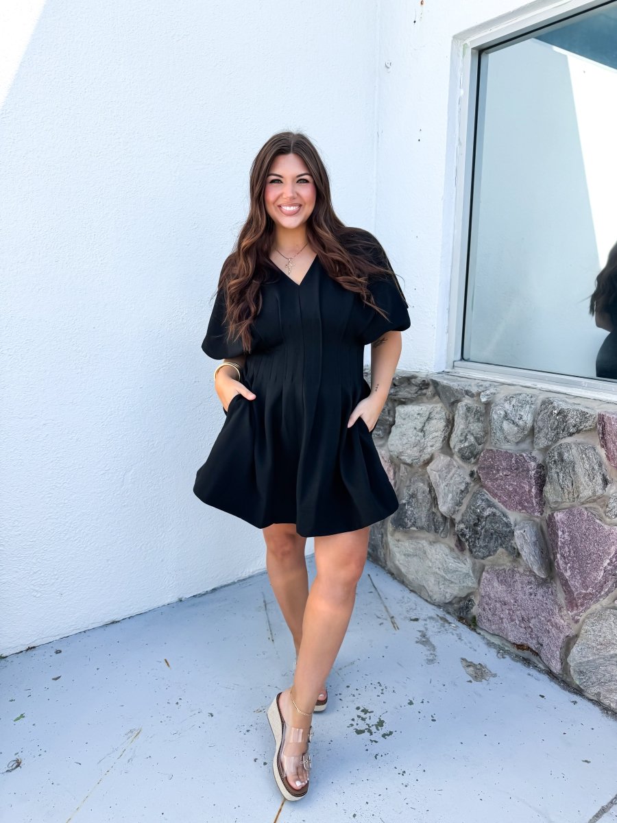 Date Night Darling Dress In Black - Macoma Boutique250 Dresses