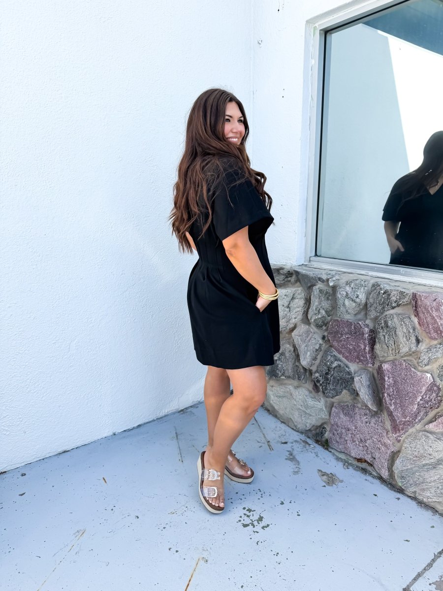 Date Night Darling Dress In Black - Macoma Boutique250 Dresses