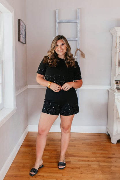 Dazzle Me Top - Macoma Boutique100 Short Sleeve