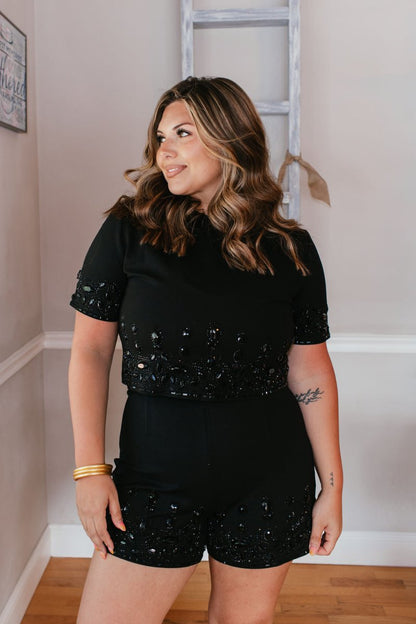 Dazzle Me Top - Macoma Boutique100 Short Sleeve