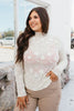 Delicate Bloom Mesh Top - Reg & Curvy - Macoma Boutique120 Long Sleeve