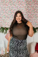Delicate Details Top In Black - Reg & Curvy - Macoma Boutique100 Short Sleeve
