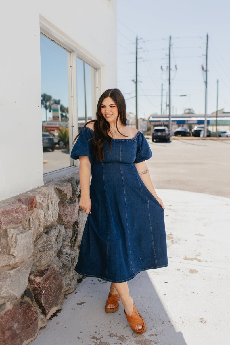 Denim Darling Dress - Macoma Boutique250 Dresses
