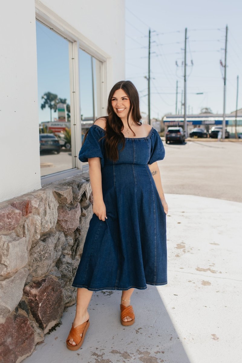 Denim Darling Dress - Macoma Boutique250 Dresses