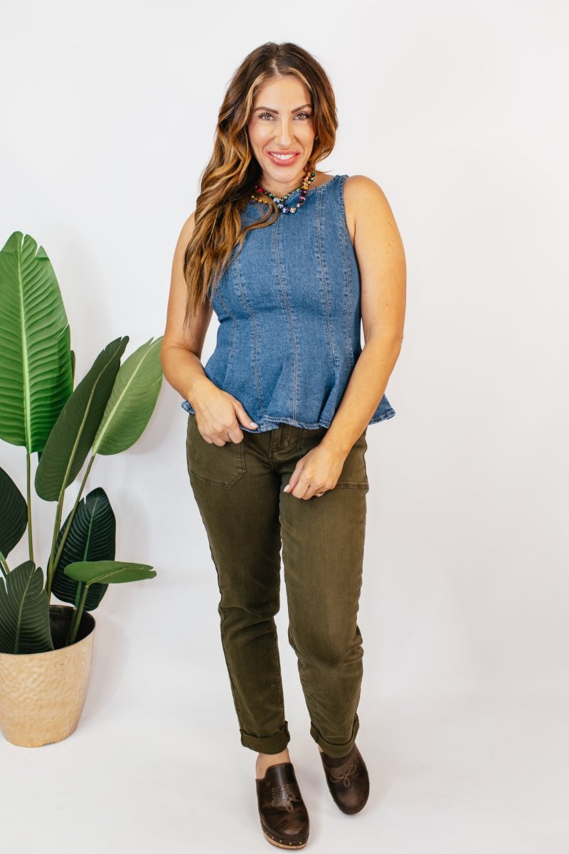 Denim Diva Top - Macoma Boutique110 Tanks