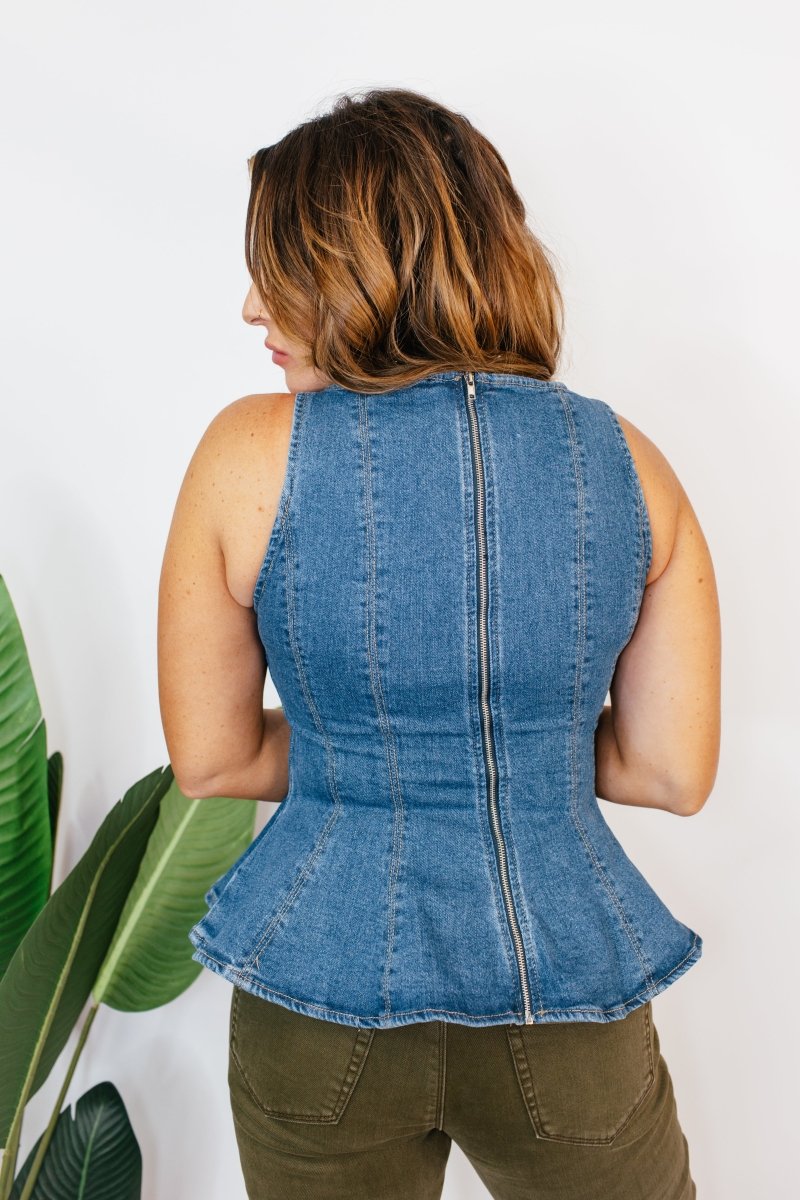 Denim Diva Top - Macoma Boutique110 Tanks