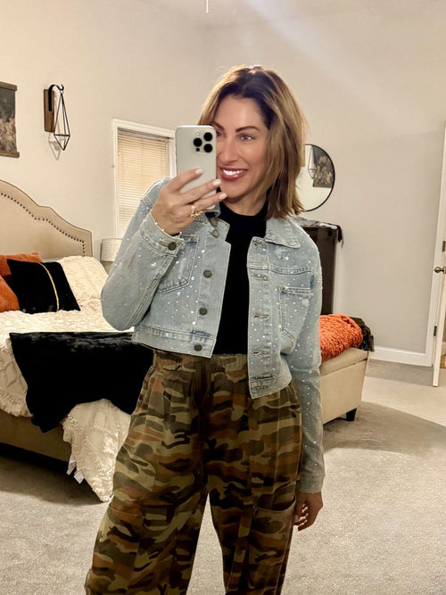 Diamond Drift Denim Jacket - Macoma Boutique170 Denim