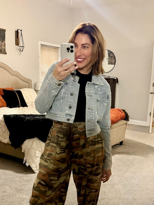 Diamond Drift Denim Jacket - Macoma Boutique170 Denim