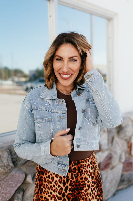 Diamond Drift Denim Jacket - Macoma Boutique170 Denim