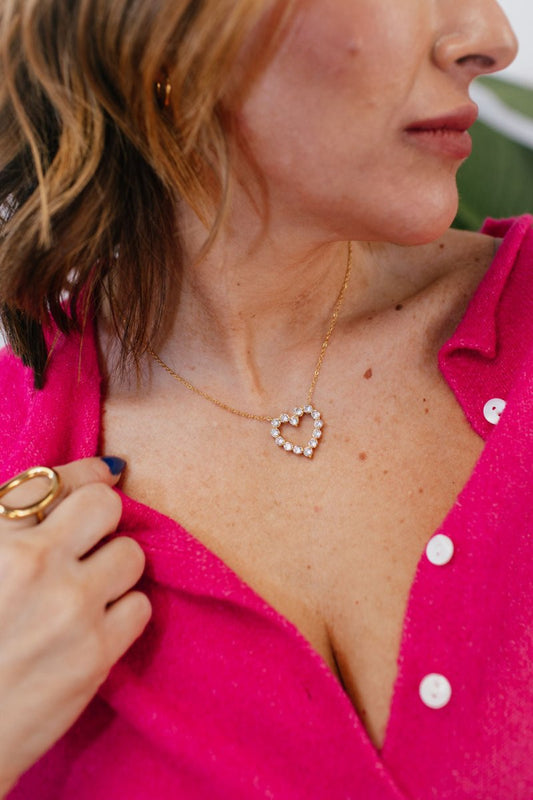 Diamond Heart Necklace - Macoma Boutique310 Accessories/Jewelry