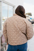 Dot to Trot Puffer Jacket in Mocha - Macoma Boutique240 Jackets/Blazers
