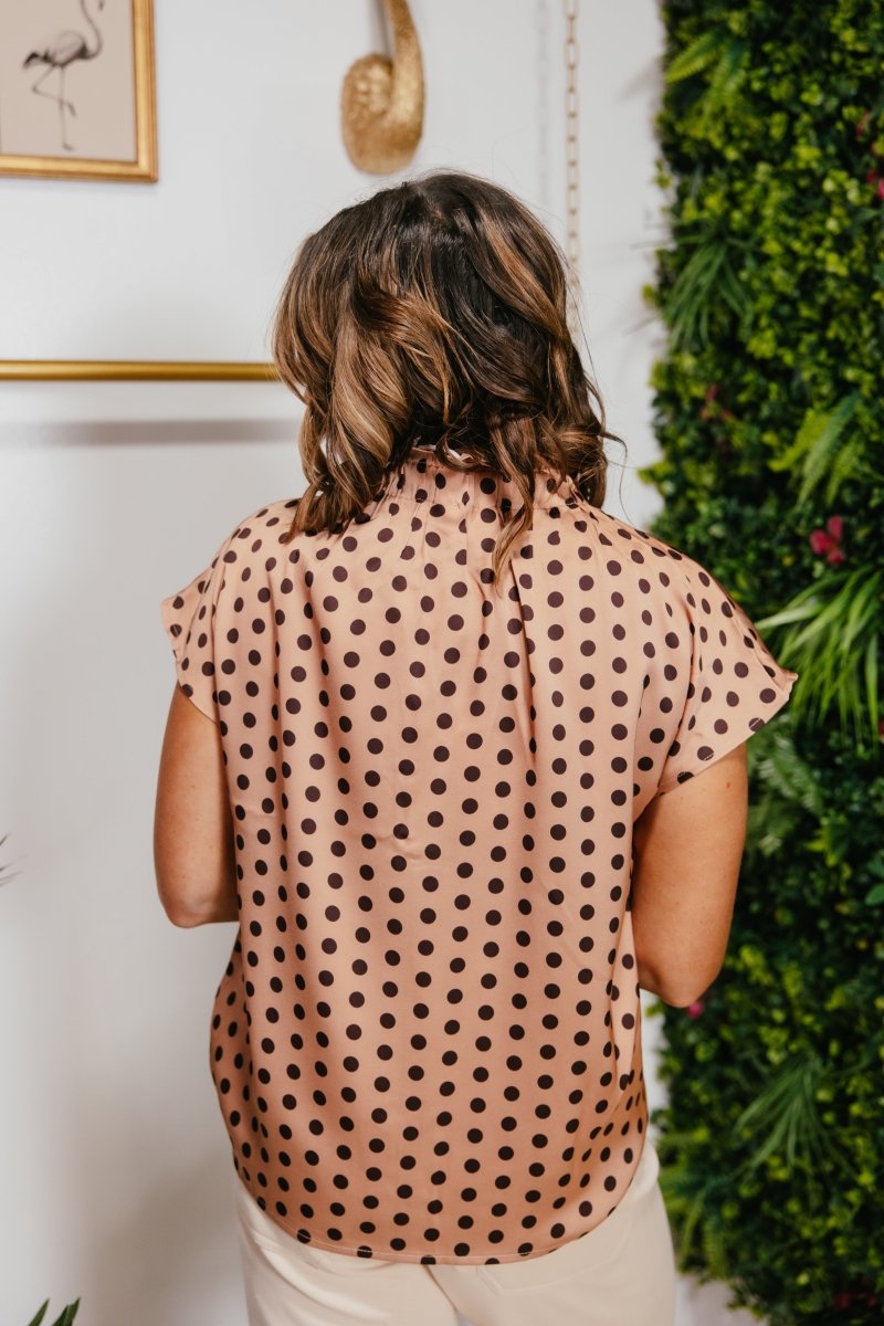 Dotted Darling Top - Macoma Boutique100 Short Sleeve