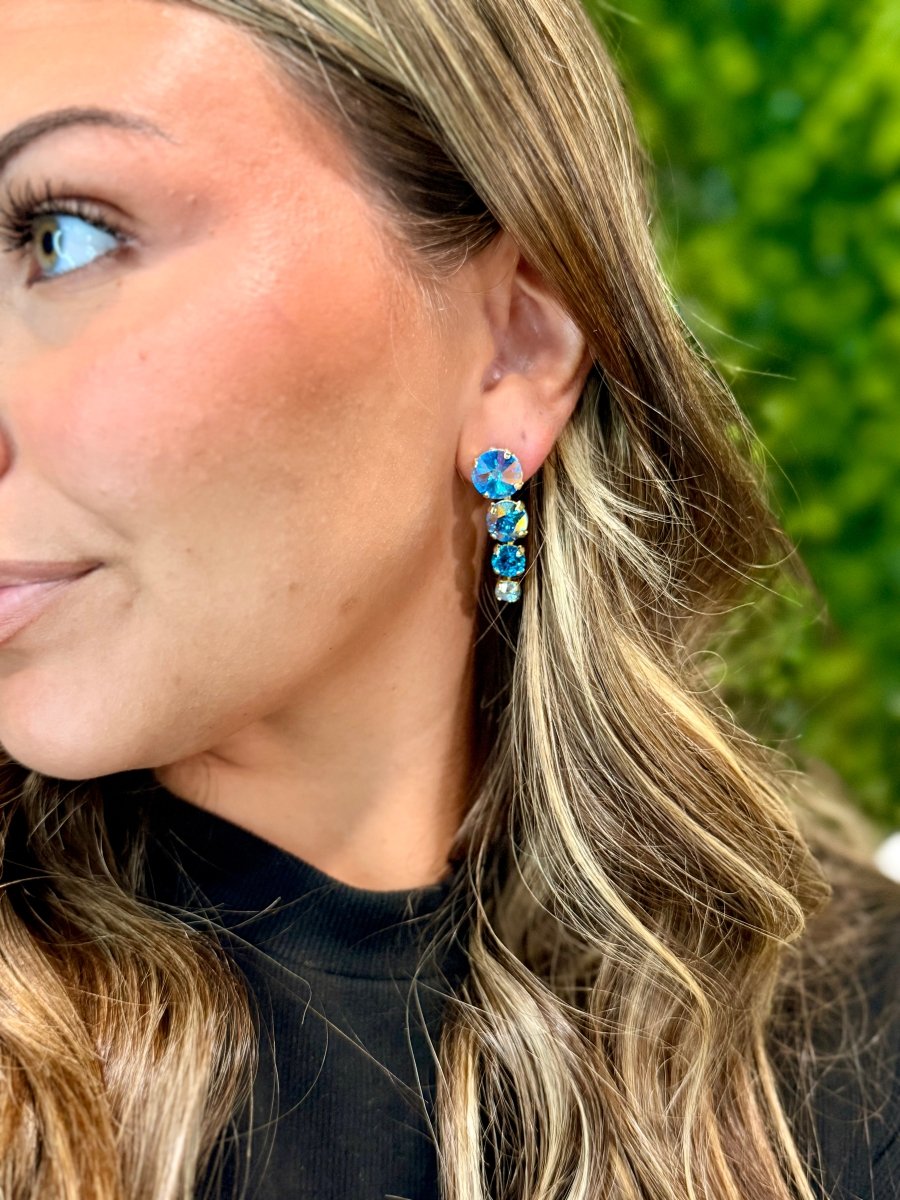 Double Take Earrings in Lagoon - Macoma Boutique315 Jewelry