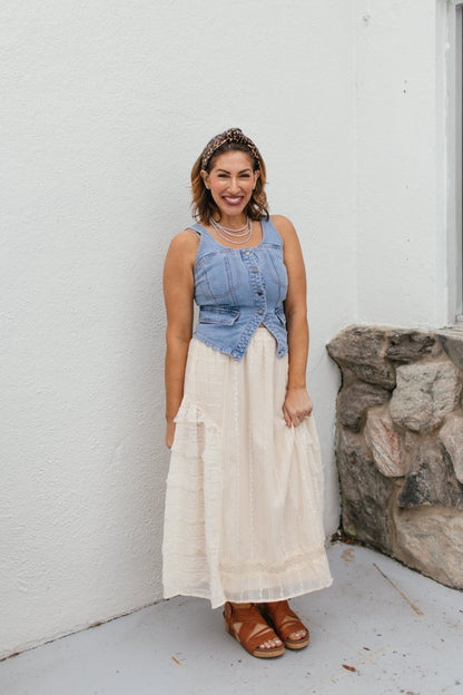 Downtown Denim Vest - Macoma Boutique170 Denim