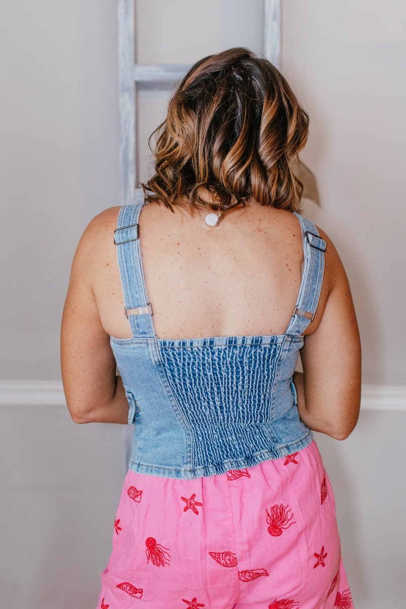 Downtown Denim Vest - Macoma Boutique170 Denim