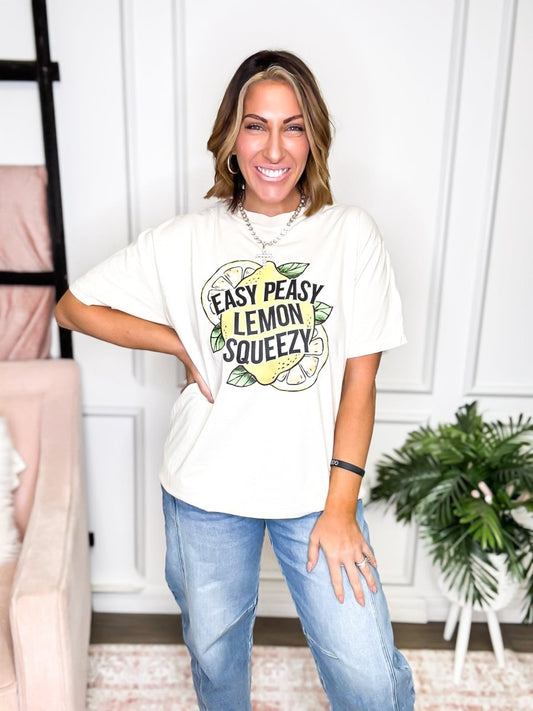 Easy Peasy Graphic Tee - FINAL SALE - Macoma Boutique555 Presales