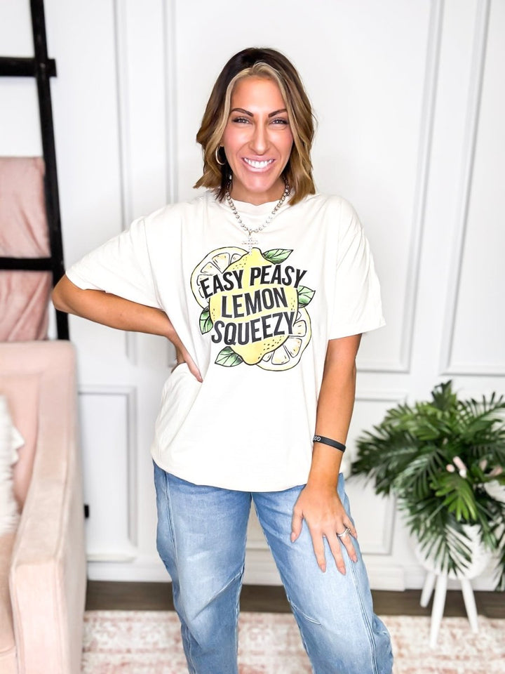 Easy Peasy Graphic Tee - FINAL SALE - Macoma Boutique555 Presales