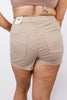 Easy Street Pull On Shorts in Khaki - Reg/Curvy - FINAL SALE - Macoma Boutique180 Shorts