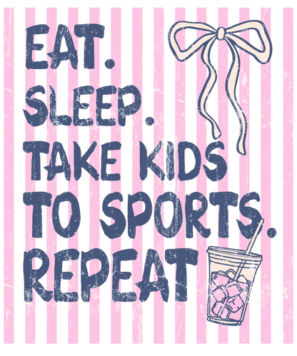 Eat, Sleep, Sports Graphic Tee - FINAL SALE - Macoma Boutique555 Presales