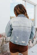 Edge It Out Denim Jacket - Reg & Curvy - Macoma Boutique240 Jackets/Blazers