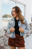 Edge It Out Denim Jacket - Reg & Curvy - Macoma Boutique240 Jackets/Blazers